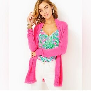 Lilly Pulitzer Pink Cardigan Preppy Vacationcore